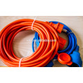 Round Plug Cable 250V 16A Male To Female VDE CE ROHS Home Electrical Wiring Waterproof Power Extension Cord